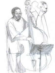 Eddie Brookshire Eddie Brookshire on bass at The Redmoor, 3.26.09