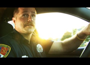 Tim Harrisson in cruiser